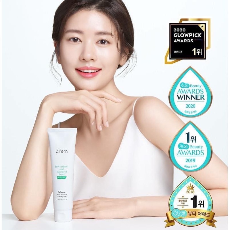 SỮA RỬA MẶT MAKE PREM SAFR ME RELIEF MOISTURE CLEANSING FOAM
