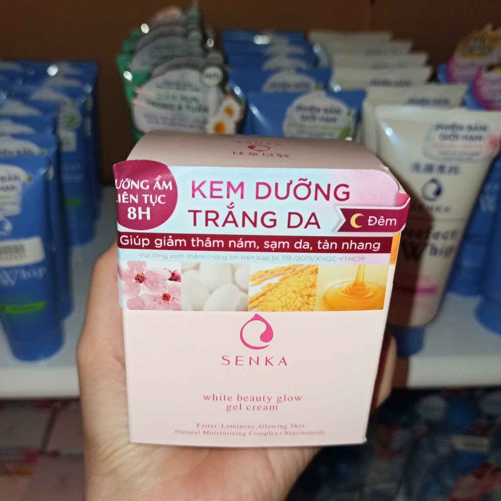 Kem dưỡng trắng giảm thâm nám chống nắng Senka White Beauty Glow UV Cream SPF25 | BigBuy360 - bigbuy360.vn
