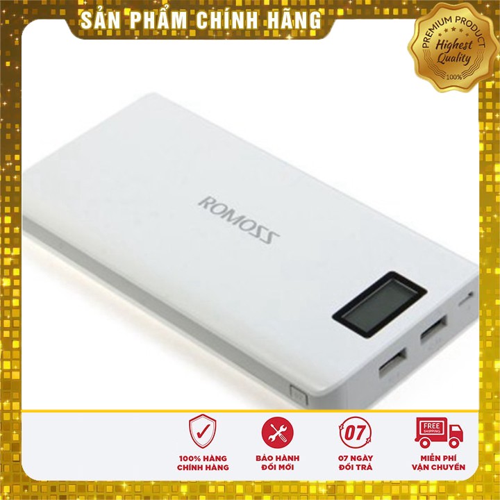 💝 ROMOSS SENSE 6 20000MAH PLUS MÀN HÌNH LCD SALE