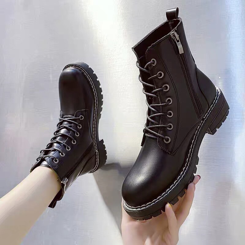 (ORDER) Bốt cổ ngắn khoá ngang BIG SIZE 35-43