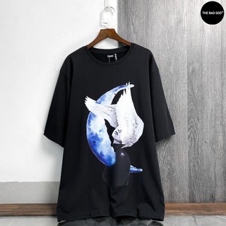 Chính Hãng Áo thun tay lỡ Moon Wings cao cấp , áo phông T shirt nam nữ unisex , The Bad God