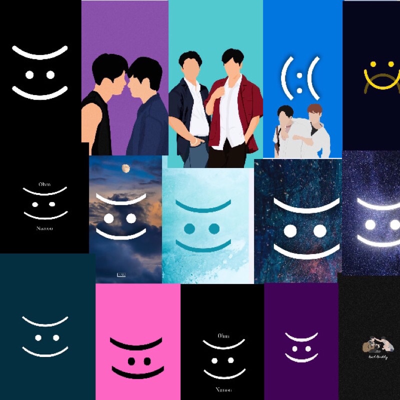 10 sticker hình mặt cười phim Bad Buddy trang trí sổ tay , ốp điện thoại, laptop🎉🎉