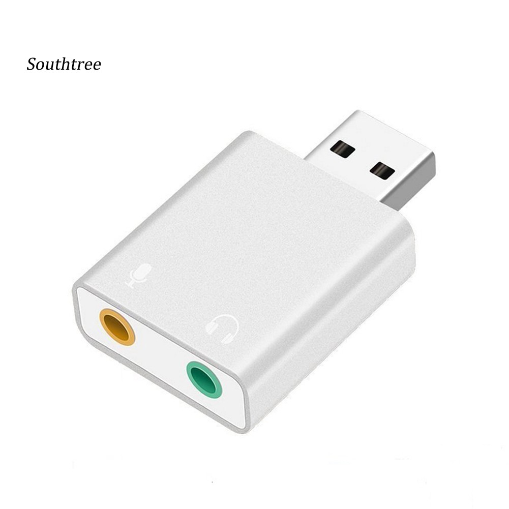 Thẻ âm thanh USB 7.1 có jack 3.5mm cho PC/Notebook