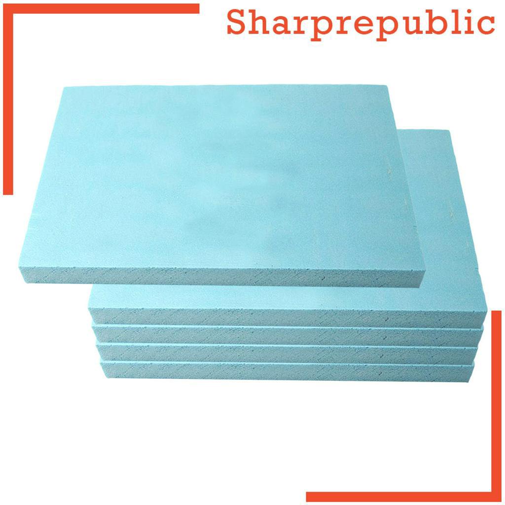 Bộ 5 Tấm Xốp Màu Xanh Lam Dùng Tự Lắp Ráp Mô Hình 30cm X 20cm X 2cm