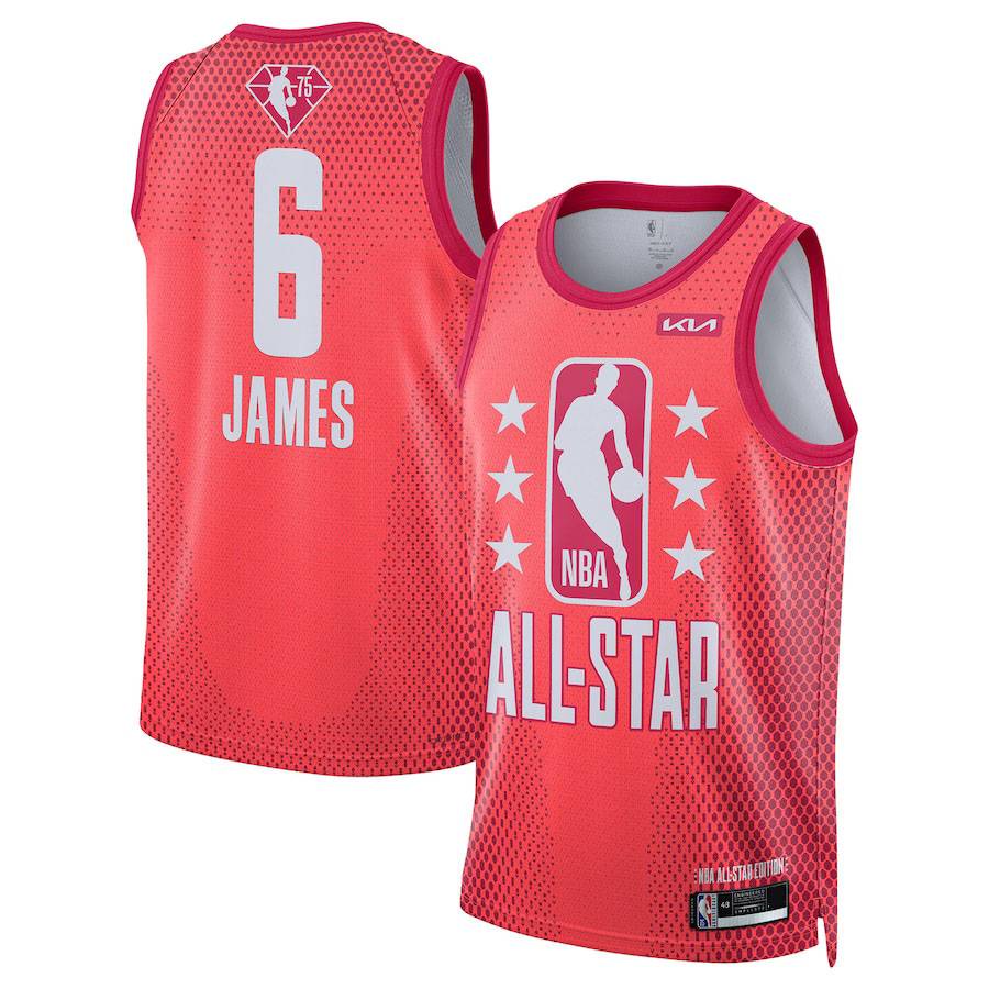 Áo Thun Thể Thao Nba Jersey 2022 All-Star No.6 James No.7