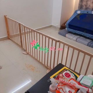Quây cũi gỗ 4 cánh
