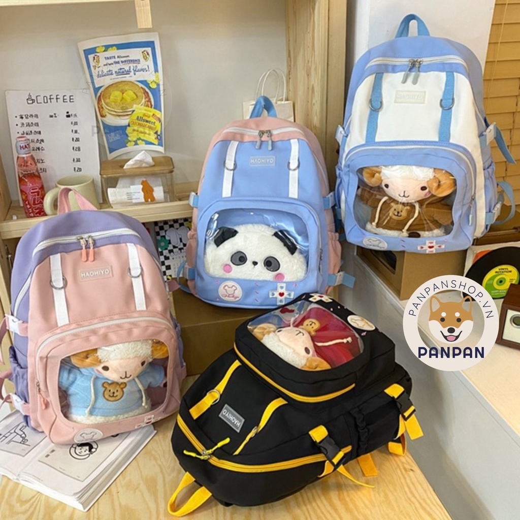 ITABAG DOLL MÁY GAME - Balo đựng laptop đi học ngăn trong suốt  KHÔNG BAO GỒM PHỤ KIỆN BÊN TRON