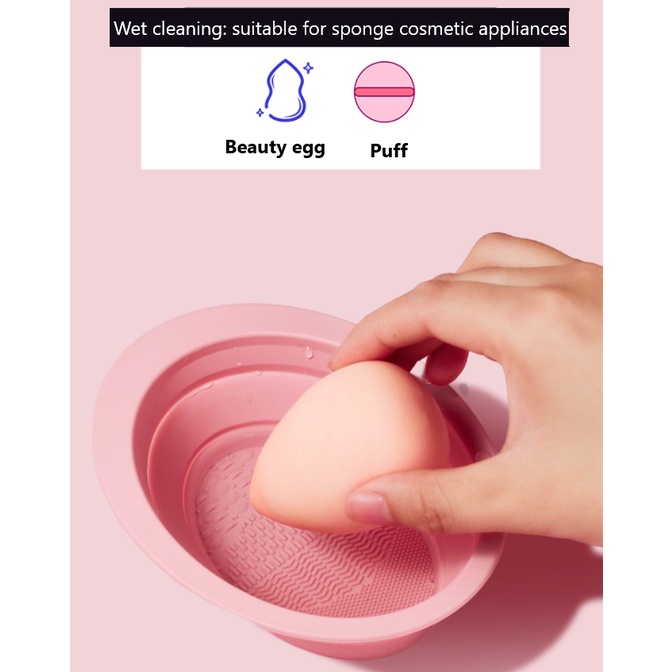 ✌Đốm ✌Dụng Cụ Vệ Sinh Cọ Trang Điểm Bằng Silicone Tiện Dụng