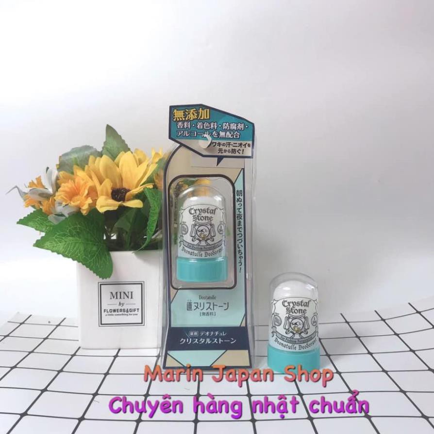 Lăn Khử Mùi, Chống Mồ Hôi SOFT STONE, Crystaf Stone Nhật Bản - Không mùi Nhật Bản cho người có mùi nặng và mồ hôi nhiều