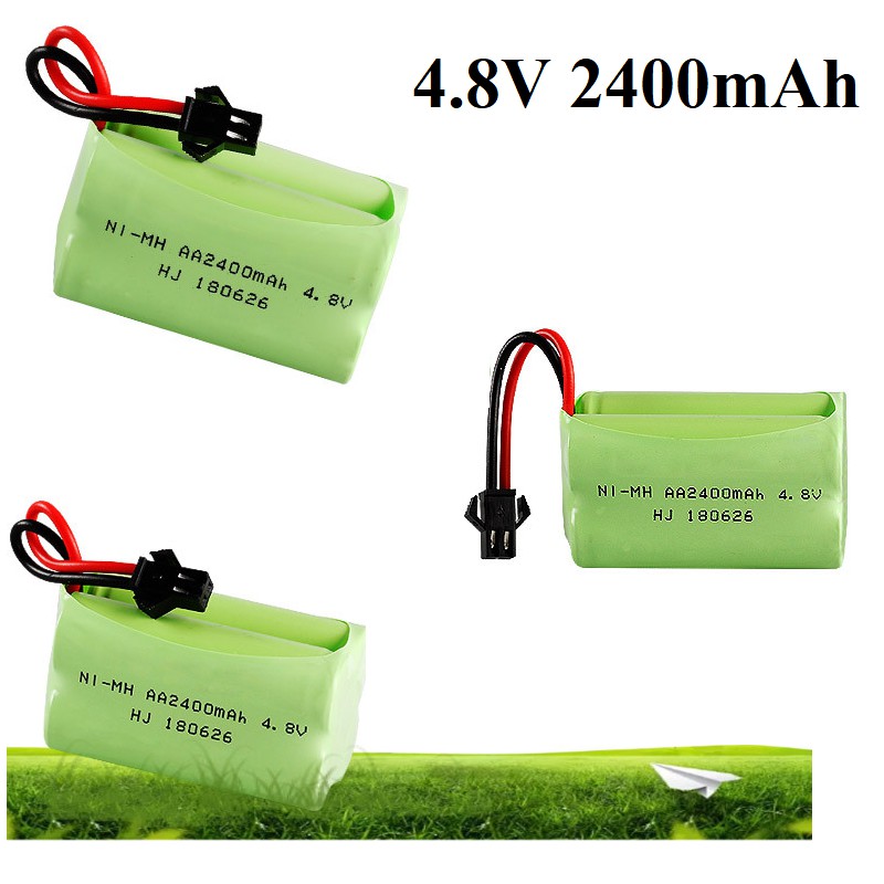 Pin xe mô hình 4.8v 2400mah (2 hàng) cho xe mô hình điều khiển