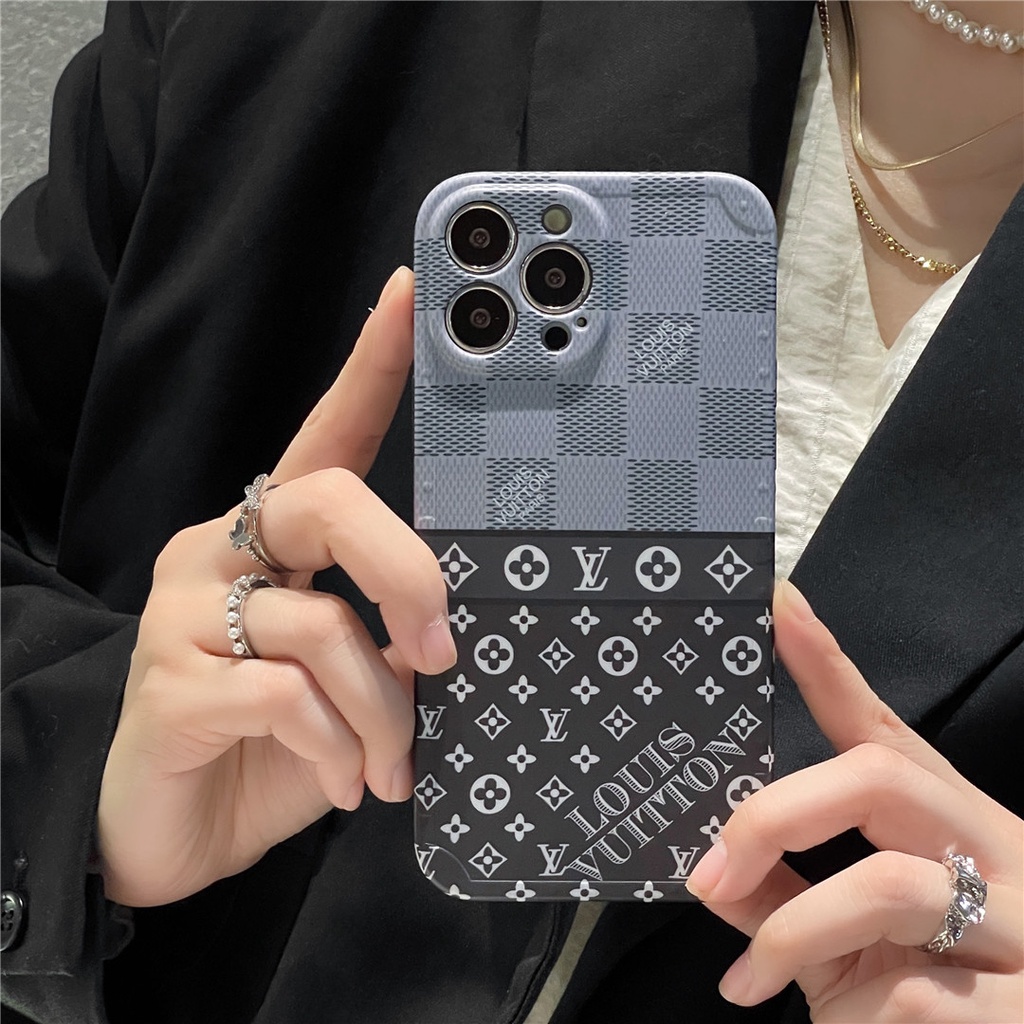Ốp Điện Thoại Nhựa Cứng In Logo LV Cho iPhone14 13 12 Mini 11 PRO MAX 6 / 6s 7 / 8plus SE2 X / XS XR XSMAX #Hg5150