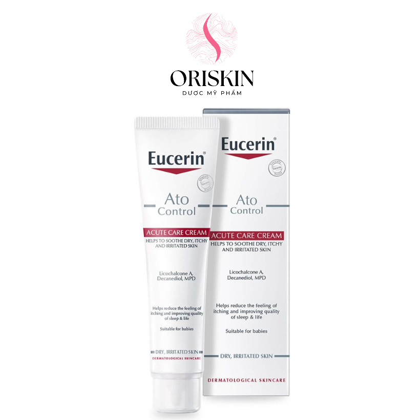 Eucerin Kem Dưỡng làm dịu da giảm ngứa và kích ứng Eucerin Ato Control Acute Care 40ml