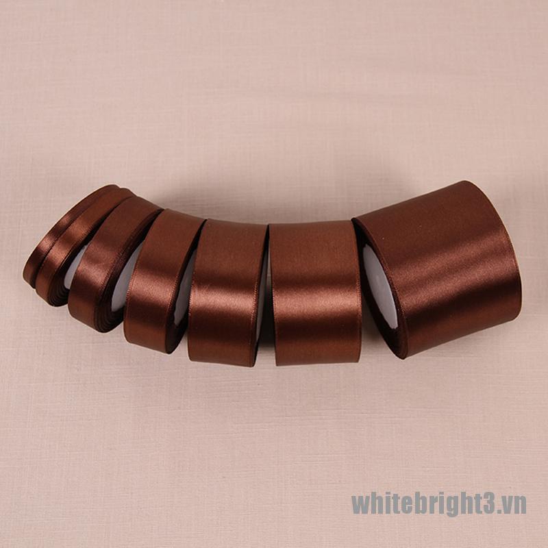 Cuộn Dây Ruy Băng Lụa Satin 25 Yard Màu Nâu Dùng Trang Trí Tiệc Cưới / Tiệc Mới