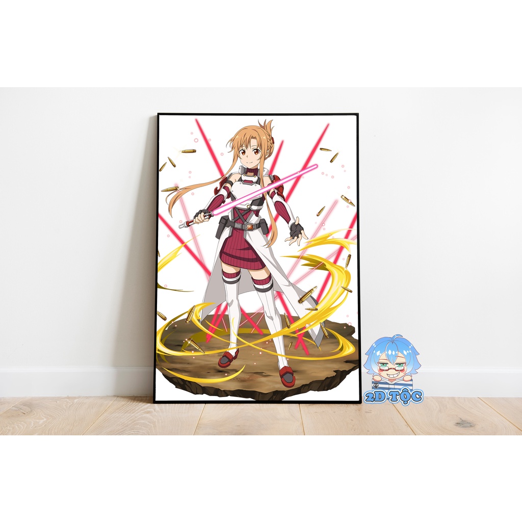 Ảnh poster A3 dán tường cao cấp Yuuki Asuna (10) Anime Manga Light Novel Sword Art Online  by 2D Tộc Shop