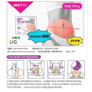 Bộ 5 Miếng Dán Giảm Mỡ Bụng Wonder Patch