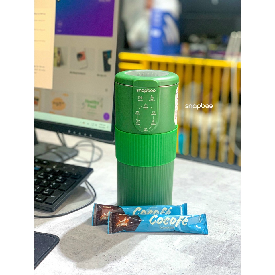 Máy làm sữa hạt mini Snapbee nấu sữa hạt,xay sinh tố ,nấu cháo,dễ vệ sinh