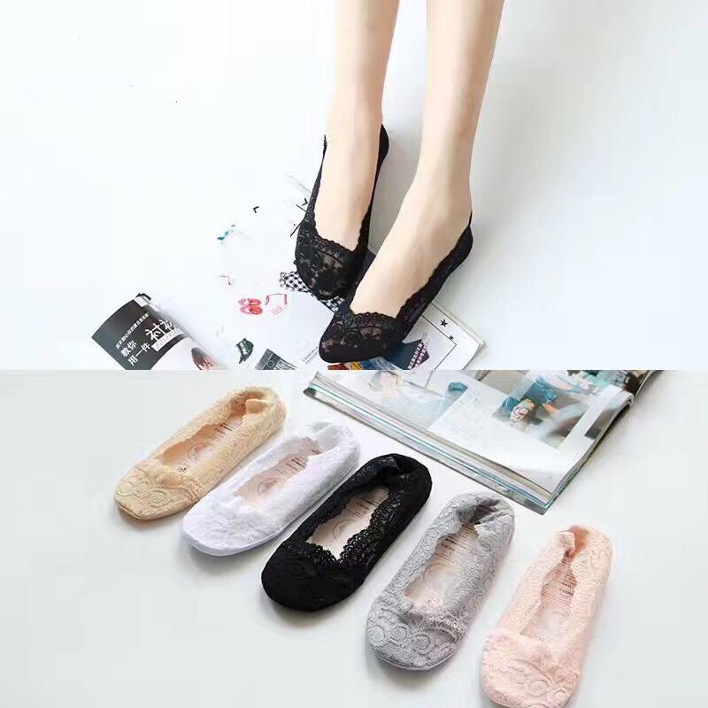 Tất lười phối ren đáng yêu cho nữ