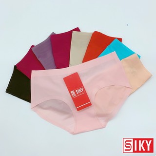 [VideoThật] Quần lót nữ đúc su không đường may mềm mại thoáng mát - SLIKY - QC02
