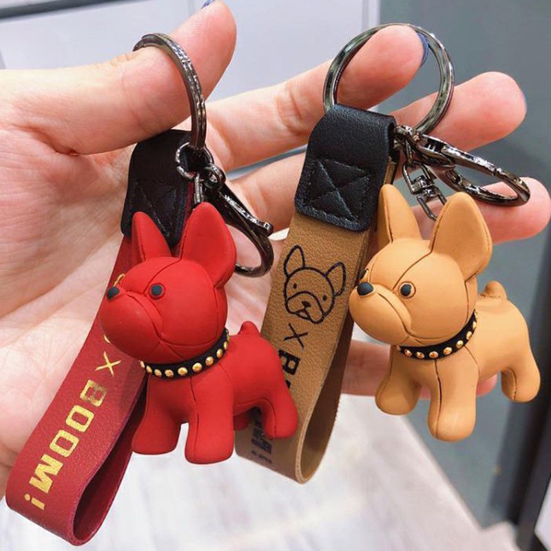 Móc Khóa Hình Chó Bull Hoạt Hình Sáng Tạo Hàn Quốc Dễ Thương