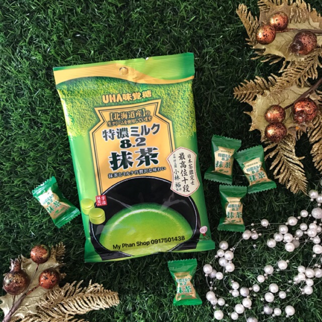 Kẹo Trà Xanh Sữa UHA Matcha Milk Candy 58g
