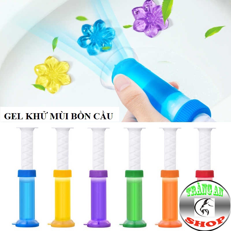 GEL THƠM Khử Trùng Toilet, GEL Khử mùi Dạng Thạch Hình Bông hoa - 6 Mùi Hương