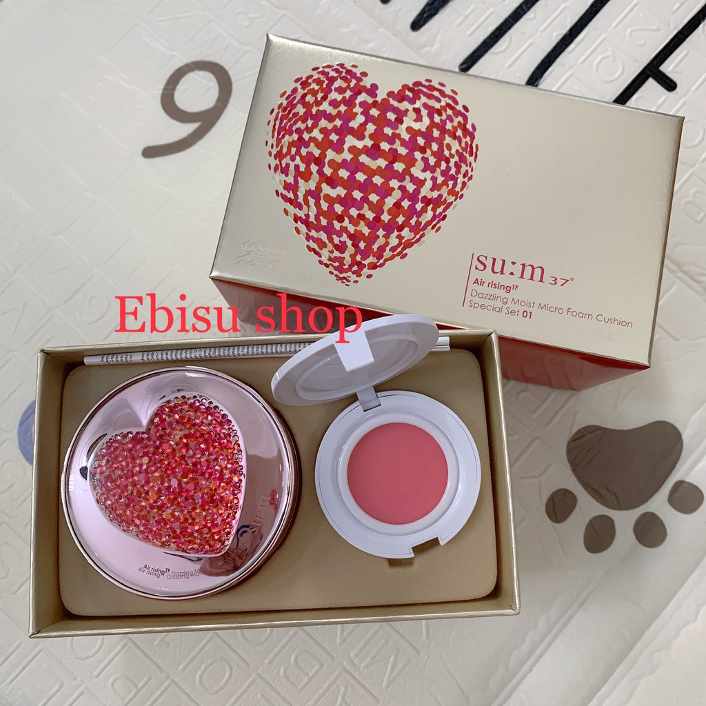 [MỚI] Set phấn nước sum mẫu mới nhất Dazzling Moist Micro Foam Cushion 01.