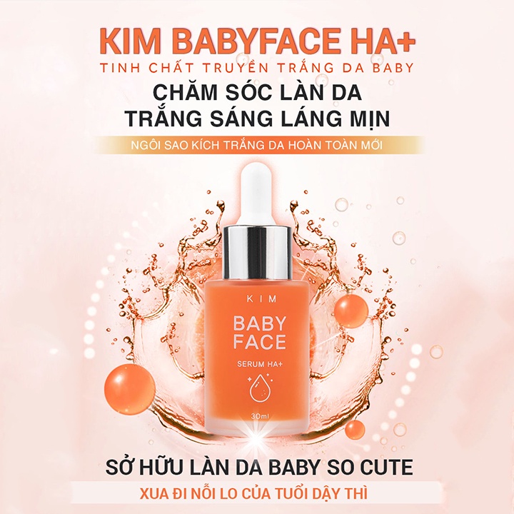 Combo Kem Giảm Mụn DR.SKINACNE và Tinh Chất Truyền Trắng KIM BABY FACE HA+ Mờ Thâm, Liền Sẹo - Tiết Kiệm 50K