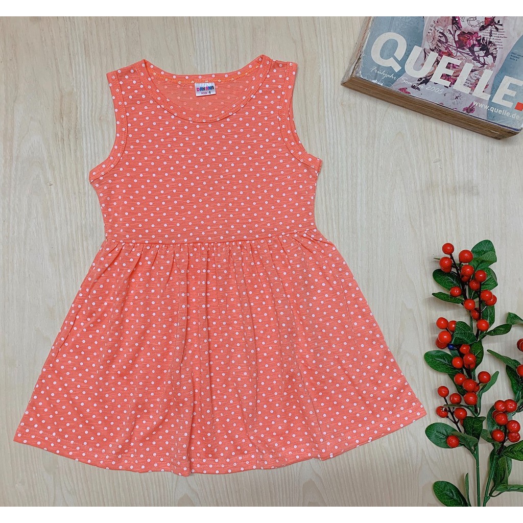 [XẢ LỖ] Váy chấm bi cho bé gái - Nhiều màu sắc chất liệu thun cotton dễ chịu cho bé - Vạn Xuân Shop