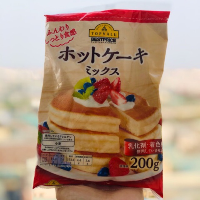 Bột hotcake, pancake Topvalu 200gr/600g- Bột hotcake, pancake Morinaga 120g/600g