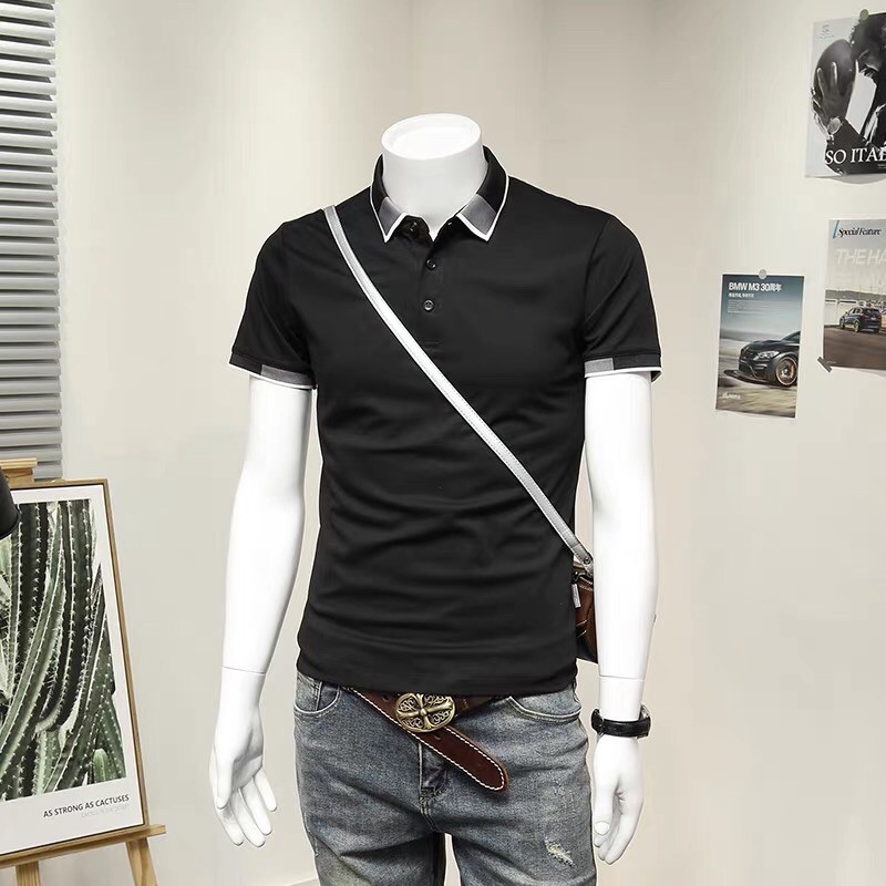 lÁo Polo nam cổ bẻ phối vải cá sấu Cotton xuất xịn,chuẩn form,sang trọng-lịch lãm