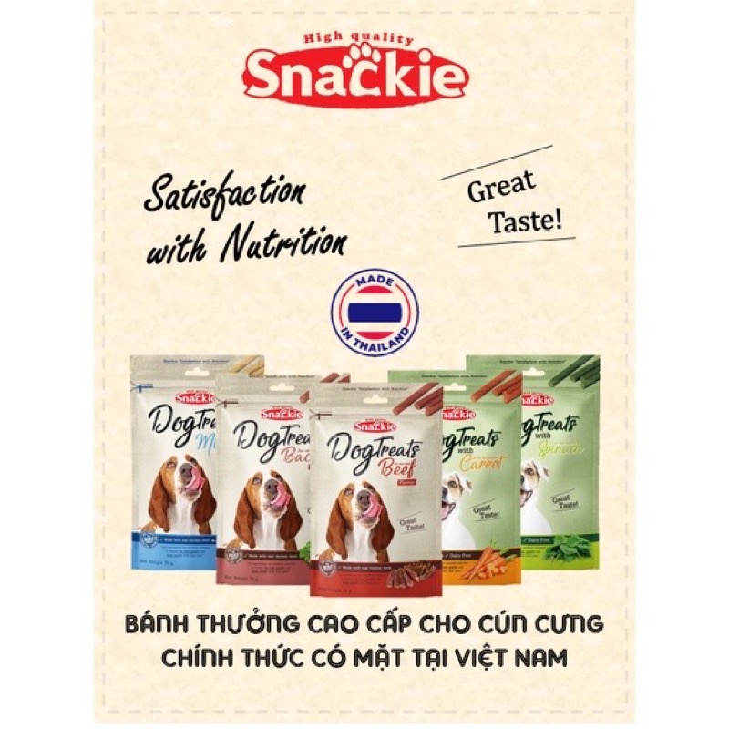 Xương Gặm Cao Cấp Snakie Dogtreats Cho Chó 70gr - Mixo Pet Town