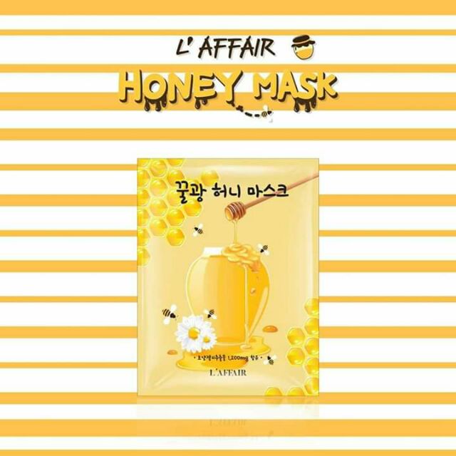 Bộ 30 Mặt Nạ L'affair Rainbow Honey Mask Pack (750ml) 2021 (Tặng kèm 10 miếng cùng loại)