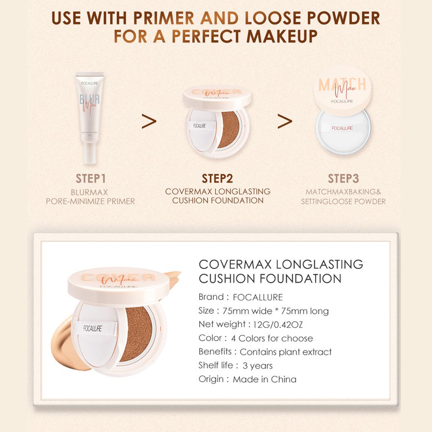 Phấn nước BB FA162 che phủ hoàn hảo lâu trôi | BigBuy360 - bigbuy360.vn