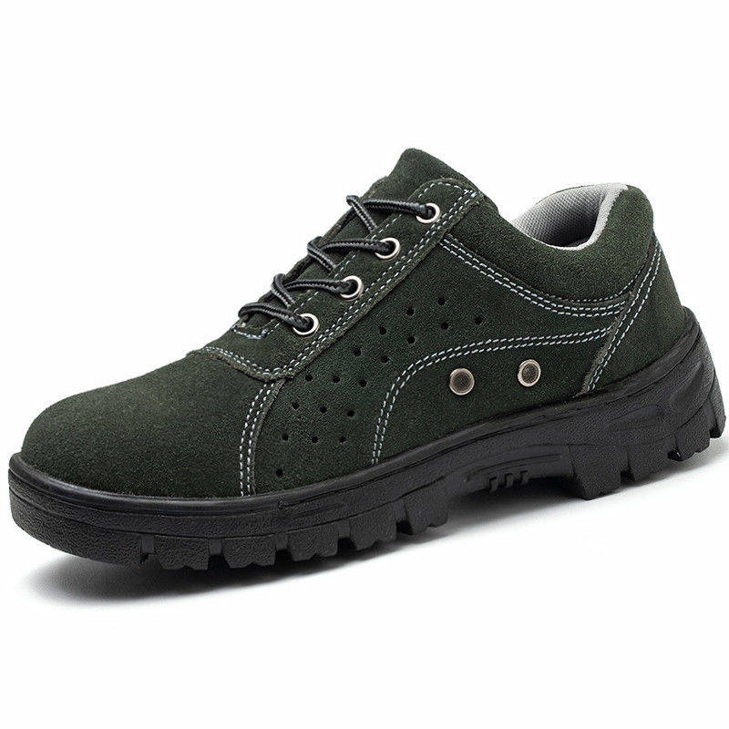 anti-puncture light shoes safety shoes steel toe shoes breathable anti-fall shoes Giày lao động đàn ông chống lại -vách ngăn bao nhiêu trang web thông gió mùa hè nhẹ nhàng giúp đỡ giày an toàn