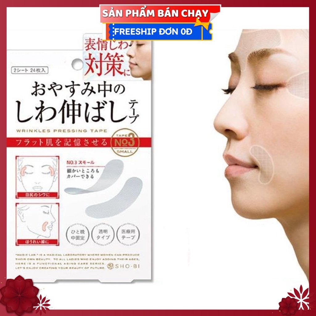 Bộ Miếng Dán Silicon Nâng Cơ - Giảm Nếp Nhăn Cho Da Mặt - Bí Kíp Trang Điểm