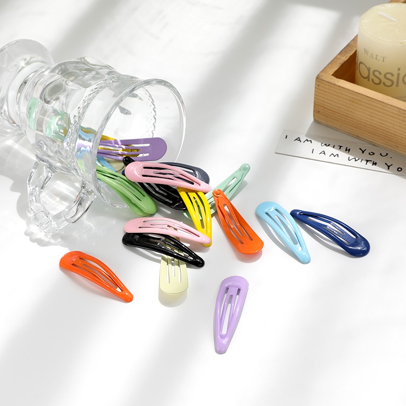 Kẹp tóc bấm xinh xắn cho bé gái set 30 kẹp tóc mái Hàn Quốc nhiều màu đáng yêu HadyyKids -CT35