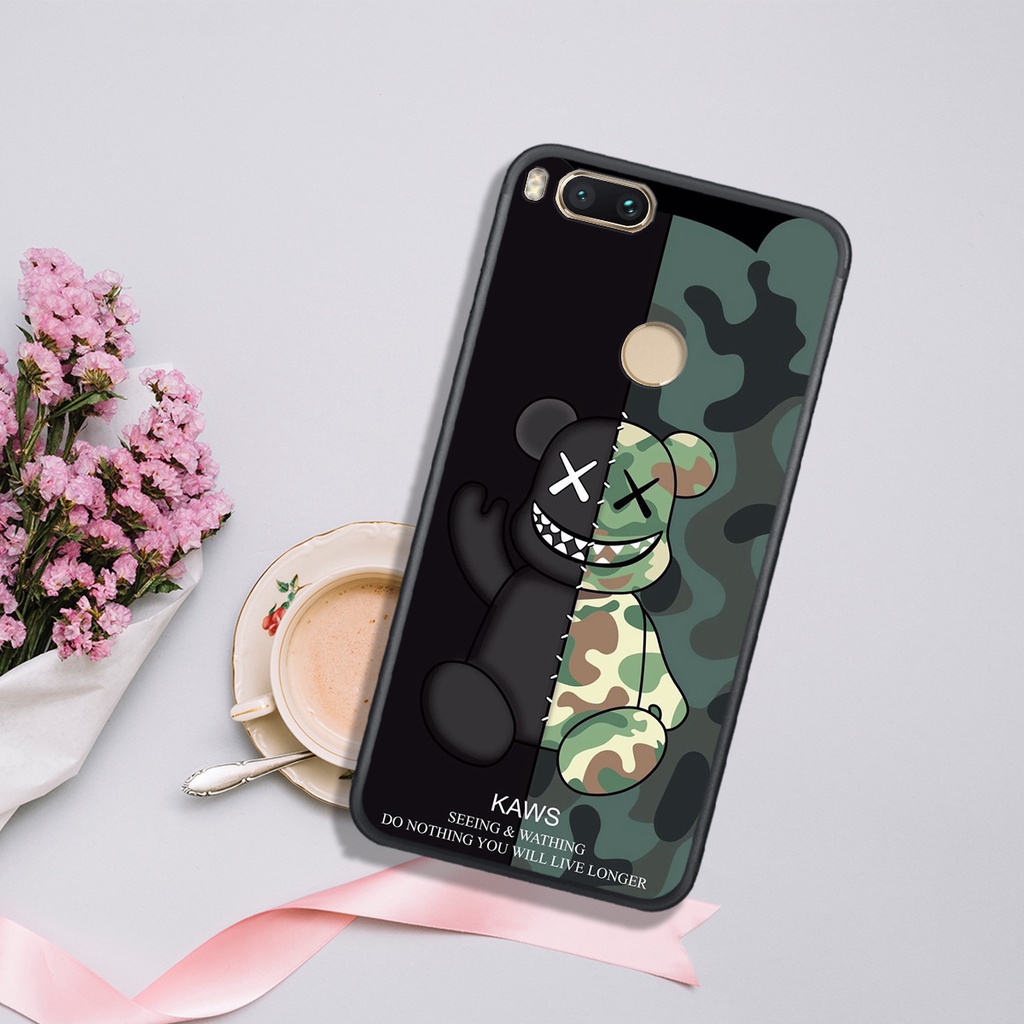 [HOT]ỐP  XIAOMI MI 5X - MI A1 , In Hình Gấu Robot họa tiết L-V màu sắc cực đẹp.