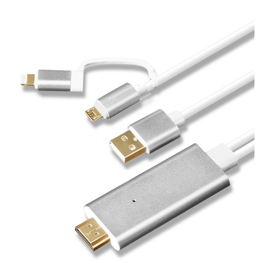 Dây Cáp Hdmi 2 Trong 1 Cho Iphone