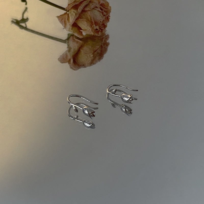 Bông Tai Hình Hoa Tulip Phong Cách Hồng Kông Sang Trọng Thời Trang Cho Nữ