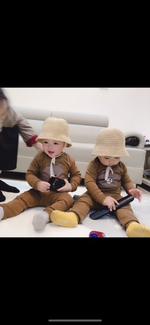 Bộ nỉ gấu line cho bé