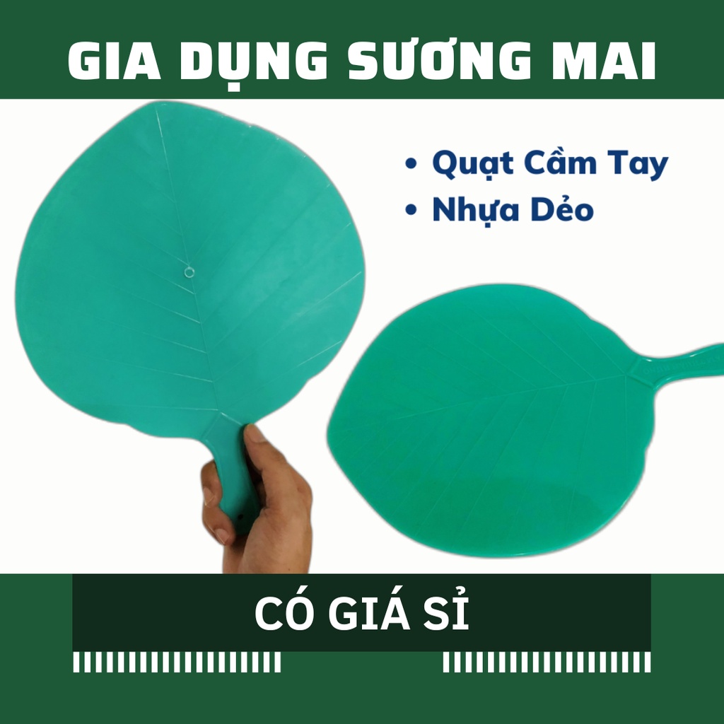 Quạt Nhựa Cầm Tay 32cm Nhựa Dẻo