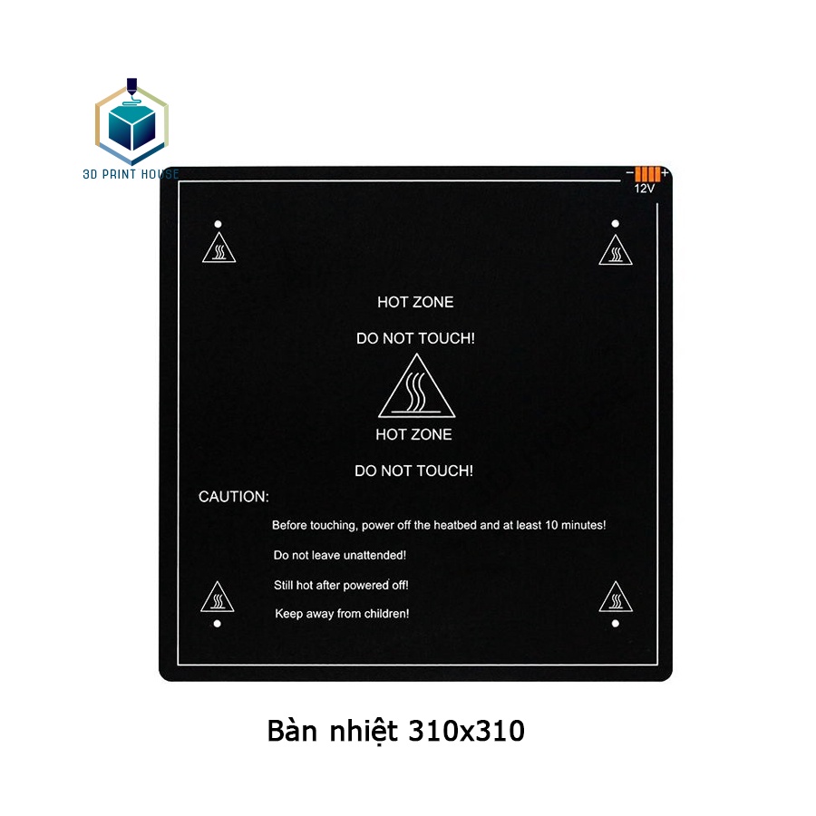 Bàn Nhiệt Nhôm MK3 CR-10 Máy In 3D 310 x 310 Dày 3mm