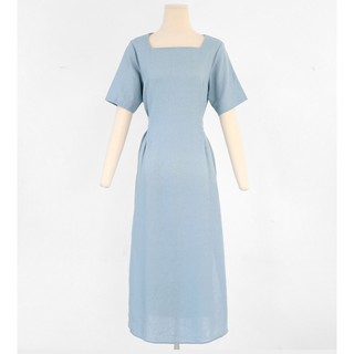 Đầm Suông Linen Thắc Nơ
