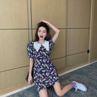 Đầm Hoa Tím Thời Trang Thanh Lịch