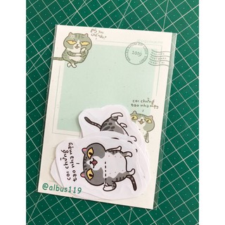 Bộ Sticker decal dán Mèo Pippi