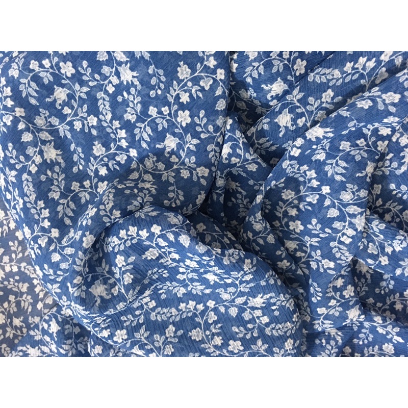 Voan gân/ chiffon gân