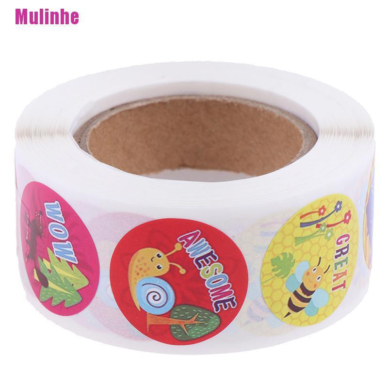 Cuộn 500 Miếng Dán Khen Thưởng Cho Giáo Viên