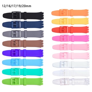 Dây Cao Su Silicone Thay Thế Cho Đồng Hồ Thể Thao 12mm 16mm 17mm 19mm 20mm