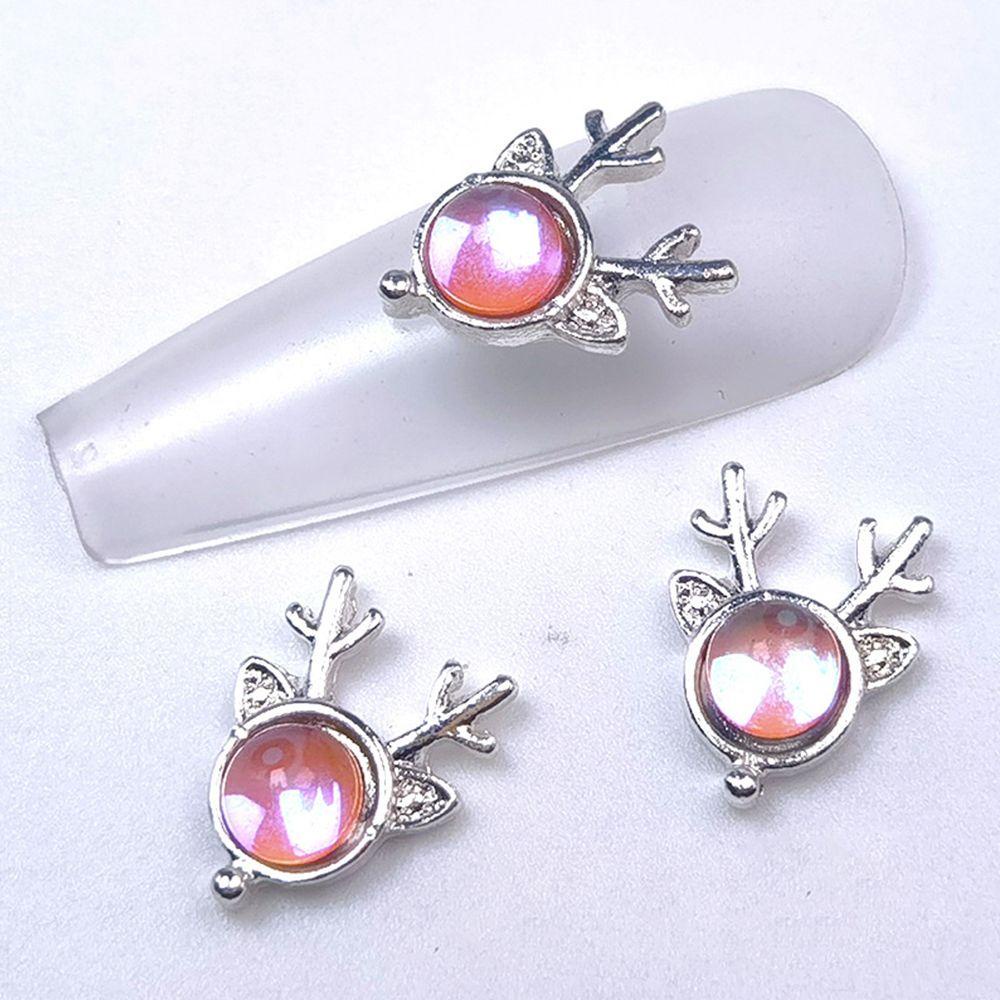 XIANTIN Set 10 Phụ Kiện Trang Trí Móng Tay Lấp Lánh Xinh Xắn