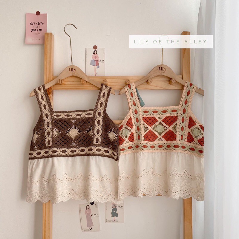 Áo 2 dây thổ cẩm